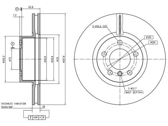 69-1134_001.JPG Brake disc, coated 69-1134 OE 34106787490