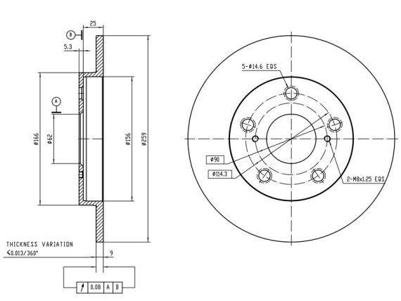 69-1139_001.JPG Brake disc 69-1139 OE 42431-02190