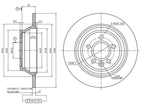 69-1158_001.JPG Brake disc 69-1158 OE 30769058