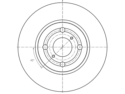 Brake disc 69-1162 OE 