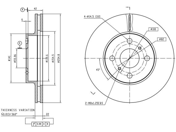 69-1188_001.JPG Brake disc 69-1188 OE 43512-12550