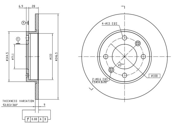 69-1204_001.JPG Brake disc 69-1204 OE 4246.W9
