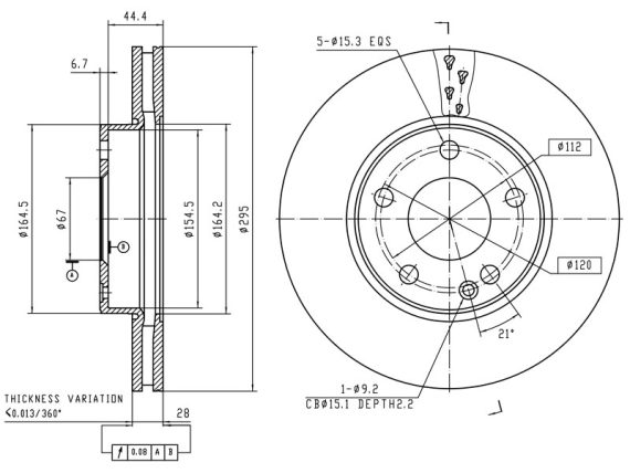 69-1208_001.JPG Brake disc 69-1208 OE 2464210112