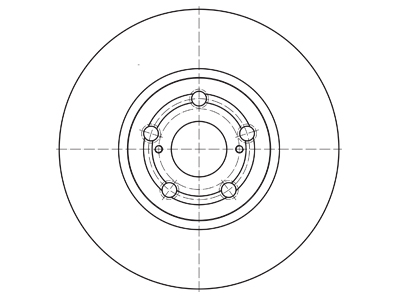 Brake disc 69-1221 OE 