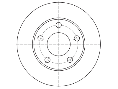 Brake disc 69-1234 OE 