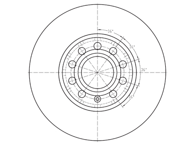 Brake disc 69-1257 OE 