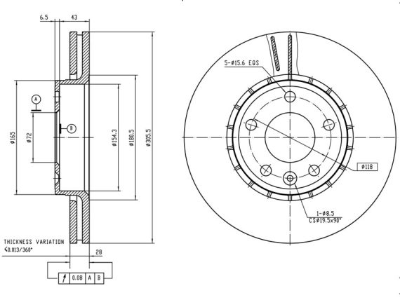 69-1264_001.JPG Brake disc 69-1264 OE 40206-00QAE