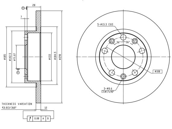 69-1670_001.JPG Brake disc 69-1670 OE 1609583080