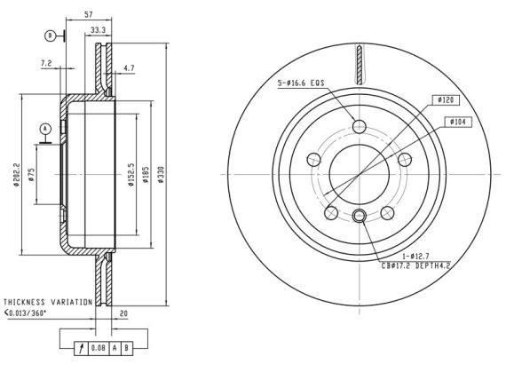 69-1671_001.JPG Brake disc, coated 69-1671 OE 34216775287