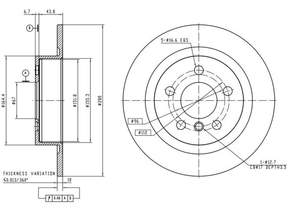69-1729_001.JPG Brake disc, coated 69-1729 OE 34206891085