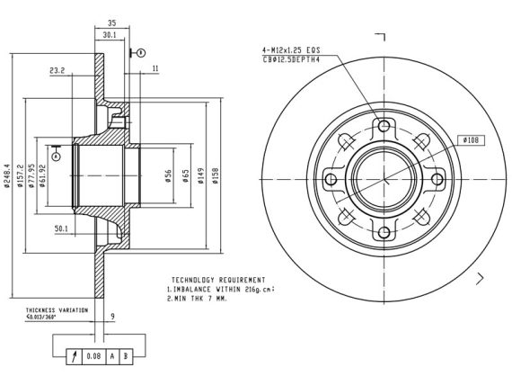 69-1754_001.JPG Brake disc, coated 69-1754 OE 1619237980