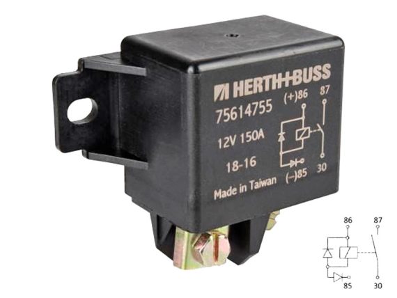 75614755_001.JPG Dubultais akumulatora relejs ar diodi, VW LT 28-46 II 1996-2006 75614755 OE 0015424519
