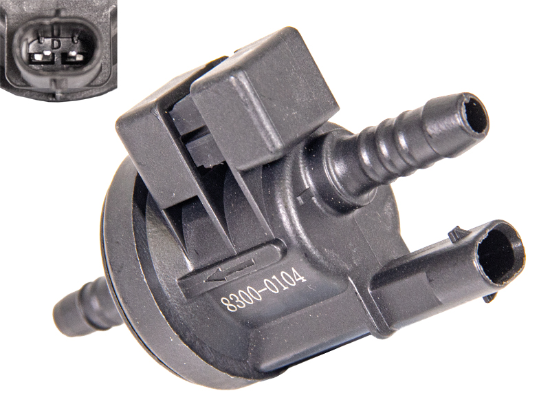 Degvielas tvertnes ventilācijas vārsts VAG 12V, 2 kontakti, kods 8300-0104 8300-0104 OE 06H198781A