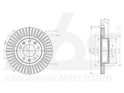 Brake disc, coated 88-1693 OE 