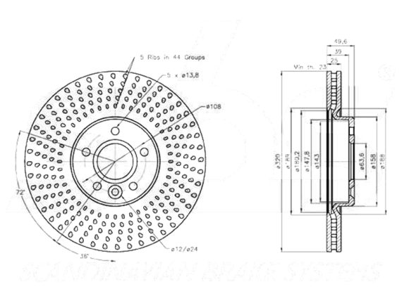 88-2396_003.JPG Brake disc 88-2396 OE 1724956