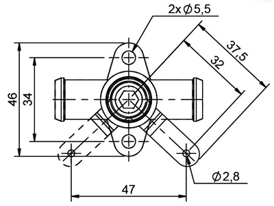 ŪDENS VARSTS  19MM (3/4') 9000-1079 OE 