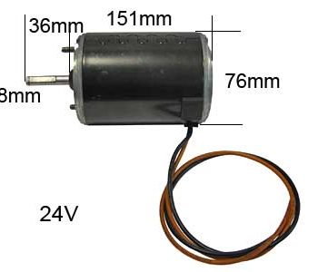 Salona sildītāja ventilators, 24V, vārpsta 8 mm, 1 ātrums, 9000-1821