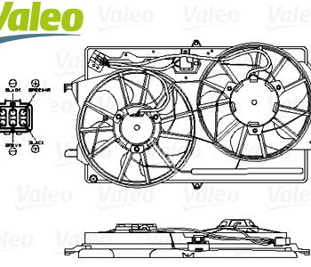 Radiatora ventilators, Ford Focus 2,0 AC, 2 ventilatori, kods 9010-696153