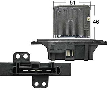 Salona ventilatora rezistors NISSAN MAXIMA A32 94-98 27150-3T610 — 9031-1648