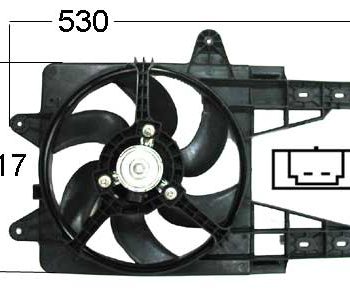 Radiatora ventilators Fiat Punto 93- 7741200 — 9037-1461