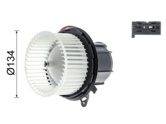 9041-19010MAHLE_003.JPG Pūtēja motors, MAHLE, MB W204, W212, OE 2128200708 9041-19010MAHLE OE 2128200708