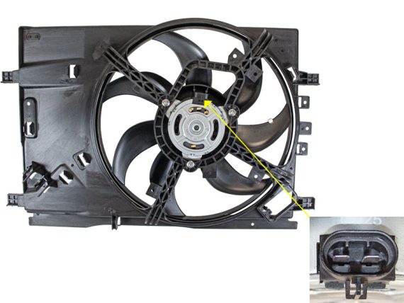 9042-19690_003.JPG Radiatora dzesēšanas ventilators, Opel, 1341390 9042-19690 OE 1341390