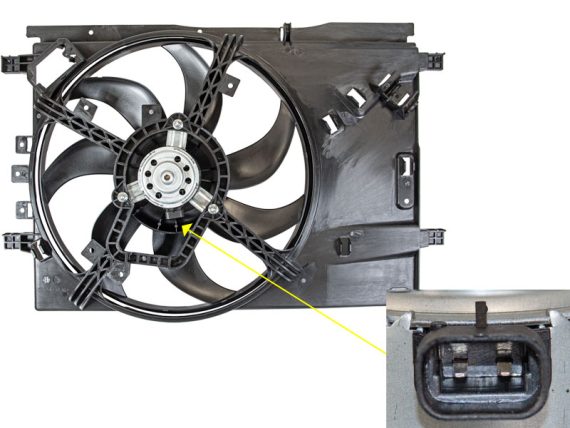 9042-19699_003.JPG Radiatora dzesēšanas ventilators, Opel, 1341392 9042-19699 OE 1341392
