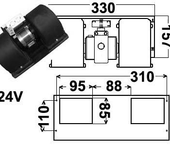 Salona ventilatora motors Renault Magnum 5000294098 — 9044-1419