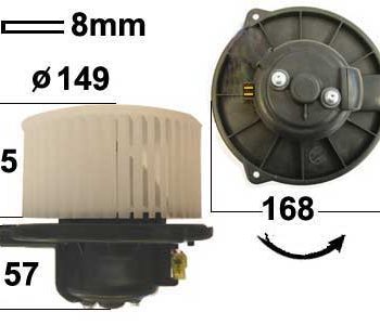 Salona ventilatora motors Camry 92-97 87105-24020 — 9051-1387