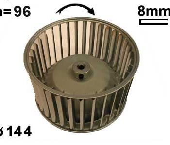 Salona sildītāja ventilators ar lāpstiņriteni Volvo 740/760, 9052-1270