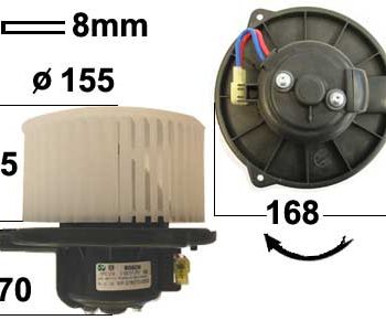 Salona ventilatora motors Volvo S40/V40 96-04 — 9052-1429