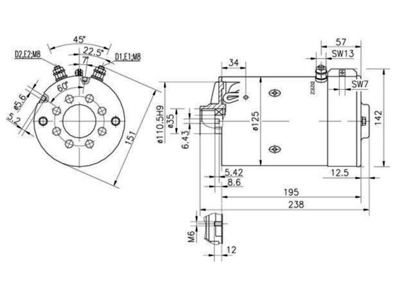 9200-99132MAHLE_002.JPG Līdzstrāvas motors MM320 (9200-99132) 9200-99132MAHLE OE