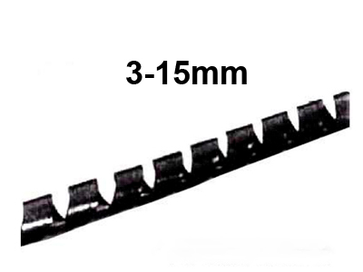 Aizsargspirāle vadiem ø3-15 mm, melna, 97-120401M-5M 97-120401M-5M OE 