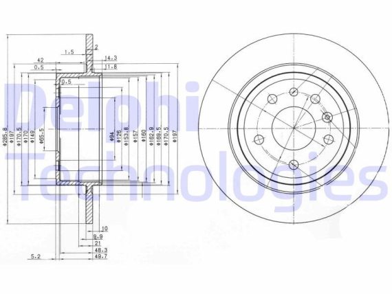 Brake disc BG3908C OE 