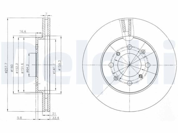 BG4148C_001.JPG Brake disc BG4148C OE 45251-SAA-G50