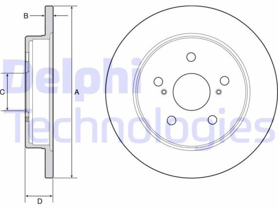 Brake disc, coated BG4928C OE 42431-78010