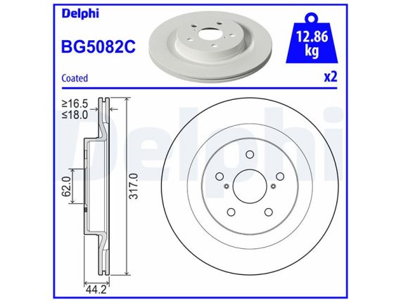 BG5082C_001.JPG Brake disc, coated BG5082C OE 4243142080