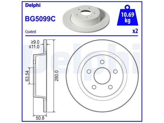 BG5099C_001.JPG Brake disc BG5099C OE 2252928