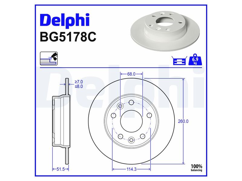 Brake disc — BG5178C