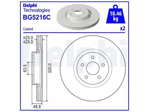 BG5216C_001.JPG Brake disc BG5216C OE 1368548