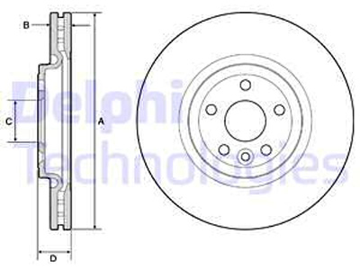 Brake disc, coated, high carbon BG9177C OE LR090684
