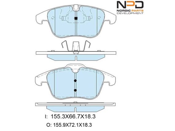 BP10-1005_001.JPG Brake Pad Set, front BP10-1005 OE C2C27290