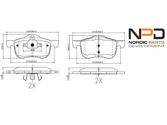 BP10-1006_001.JPG Brake Pad Set, front BP10-1006 OE 272401