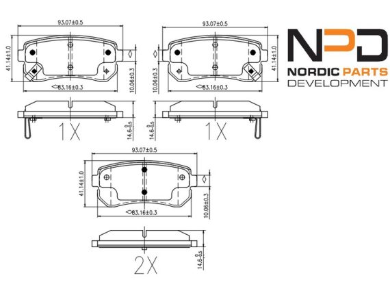 BP10-1009_001.JPG Brake Pad Set, rear BP10-1009 OE 58302-0ZA00