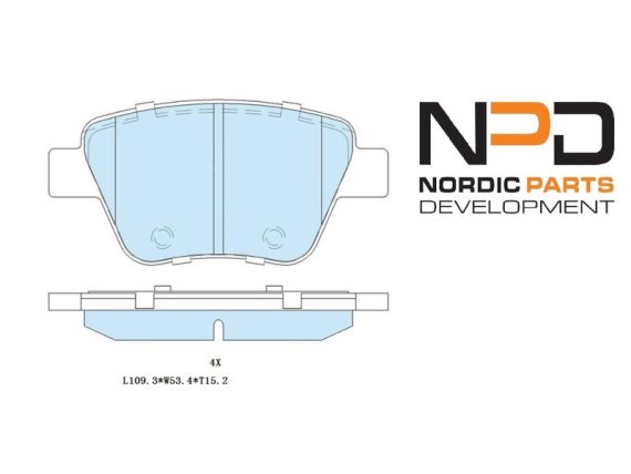 BP10-1016_001.JPG Brake Pad Set, rear BP10-1016 OE 2K5698451