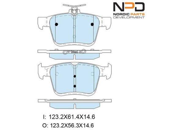 BP10-1017_001.JPG Brake Pad Set, rear BP10-1017 OE 3Q0698451