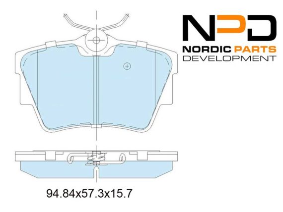 BP10-1021_001.JPG Brake Pad Set, rear BP10-1021 OE 1605199