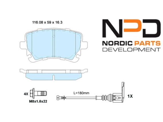 BP10-1024_001.JPG Brake Pad Set, rear BP10-1024 OE 7E0698451