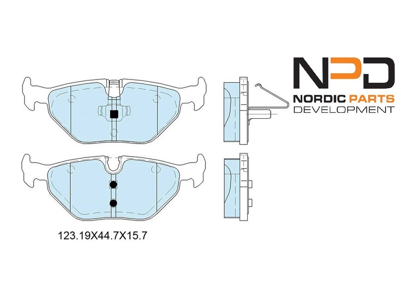 Brake Pad Set BP10-1037 OE 34111161455