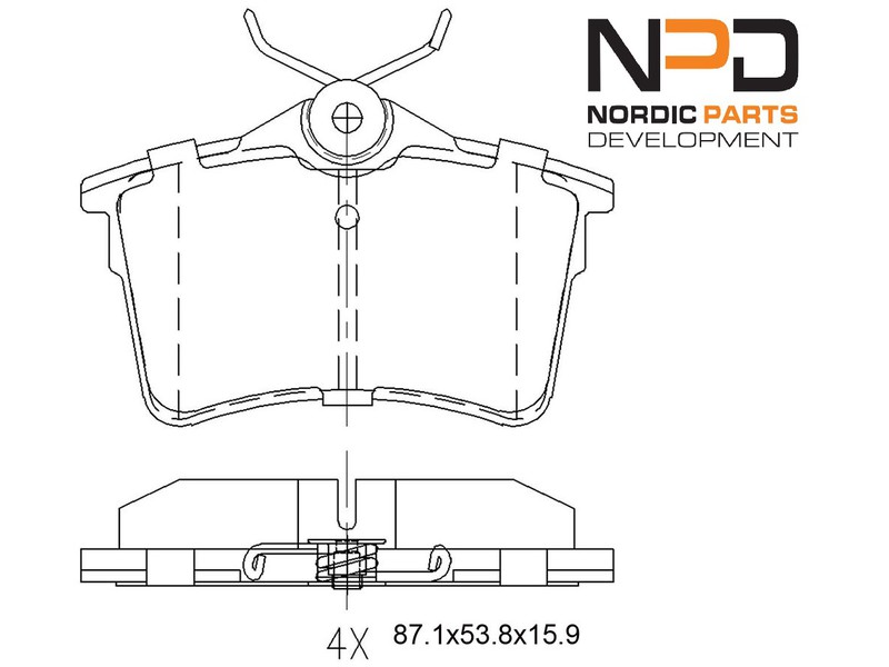 Brake Pad Set — BP10-1046
